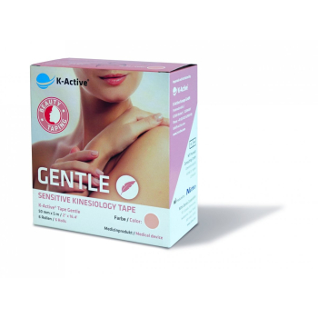 Taśma do kinesiotapingu hipoalergiczna 5cmx5m - K-Active Gentle